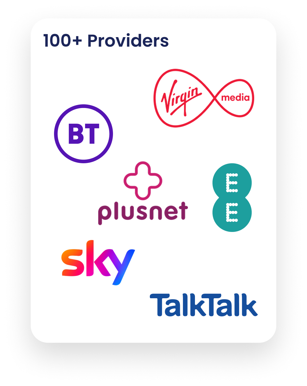 Choose a full fibre broadband provider in your area